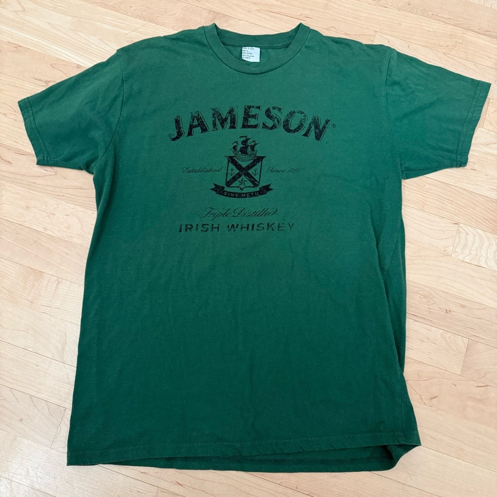 Jameson Irish Whiskey Green Short Sleeve Tee Large